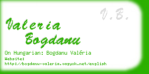 valeria bogdanu business card
